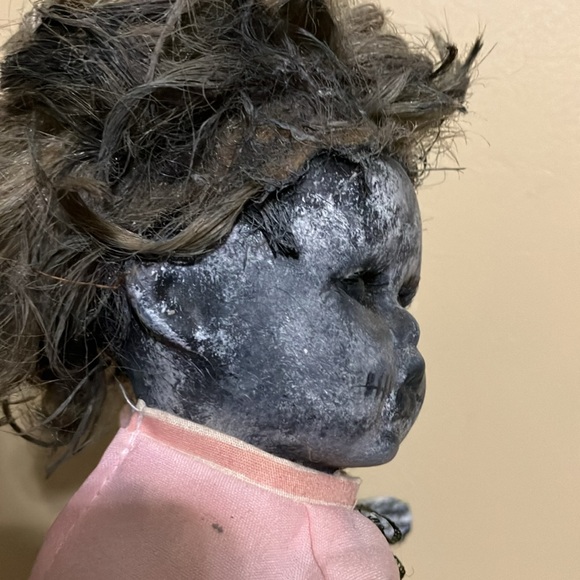 Creepy Scary Hand Painted Doll Prop Decor - Picture 6 of 10